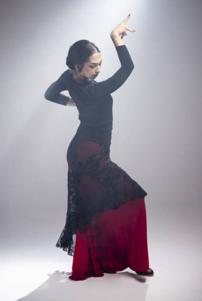 Sobre Falda Flamenca Davedans SOMBRA