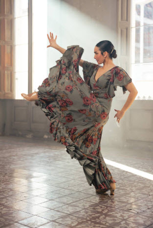 Vestido Flamenca Davedans Estampado OLAS - Imagen 2
