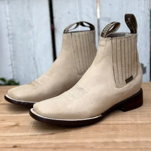 CB-1205 Arena - Botines Vaqueros de Nobuck para Mujer