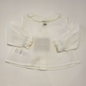 Camisa batista volante en cuello de Martín Aranda invierno