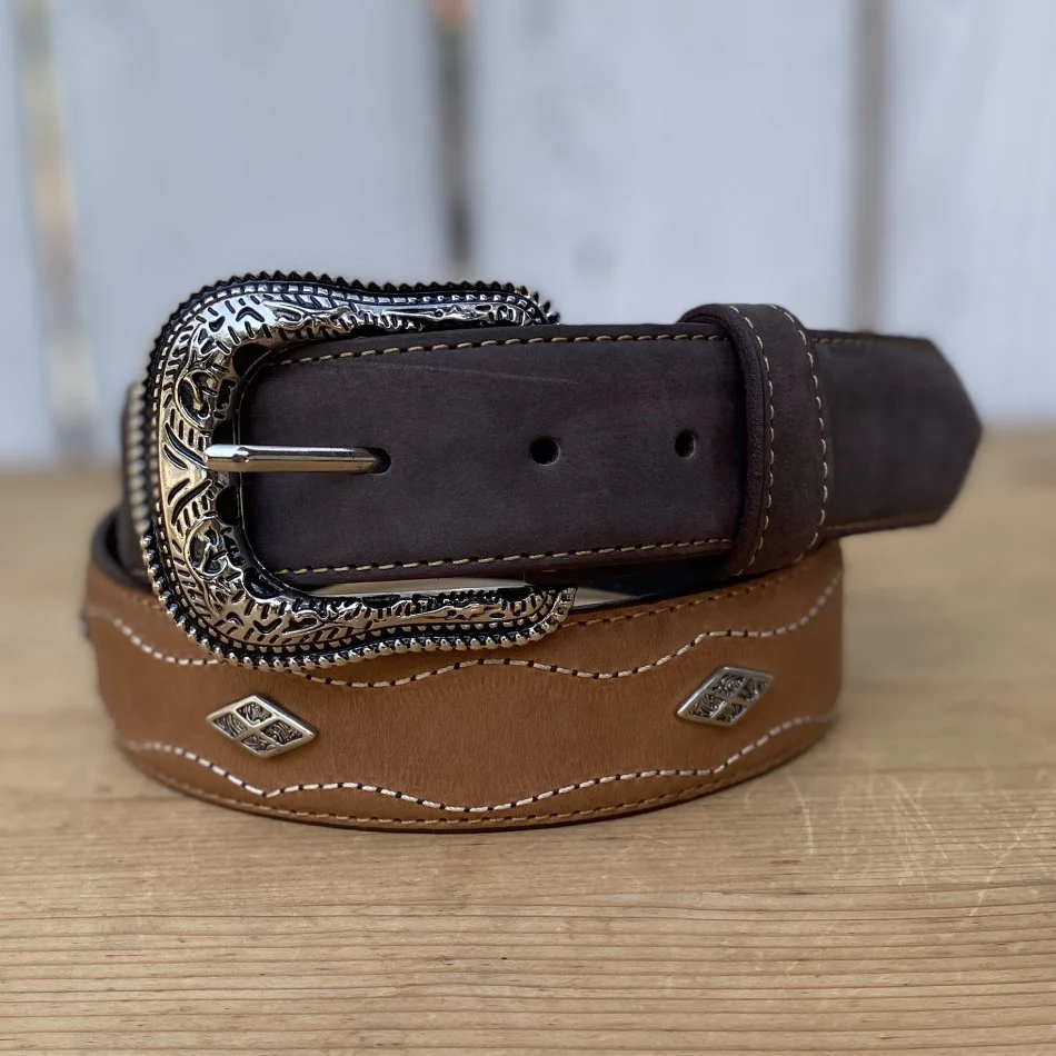 Cinturón Vaquero SC-01 Cafe  – Cinturones Vaqueros para Hombre