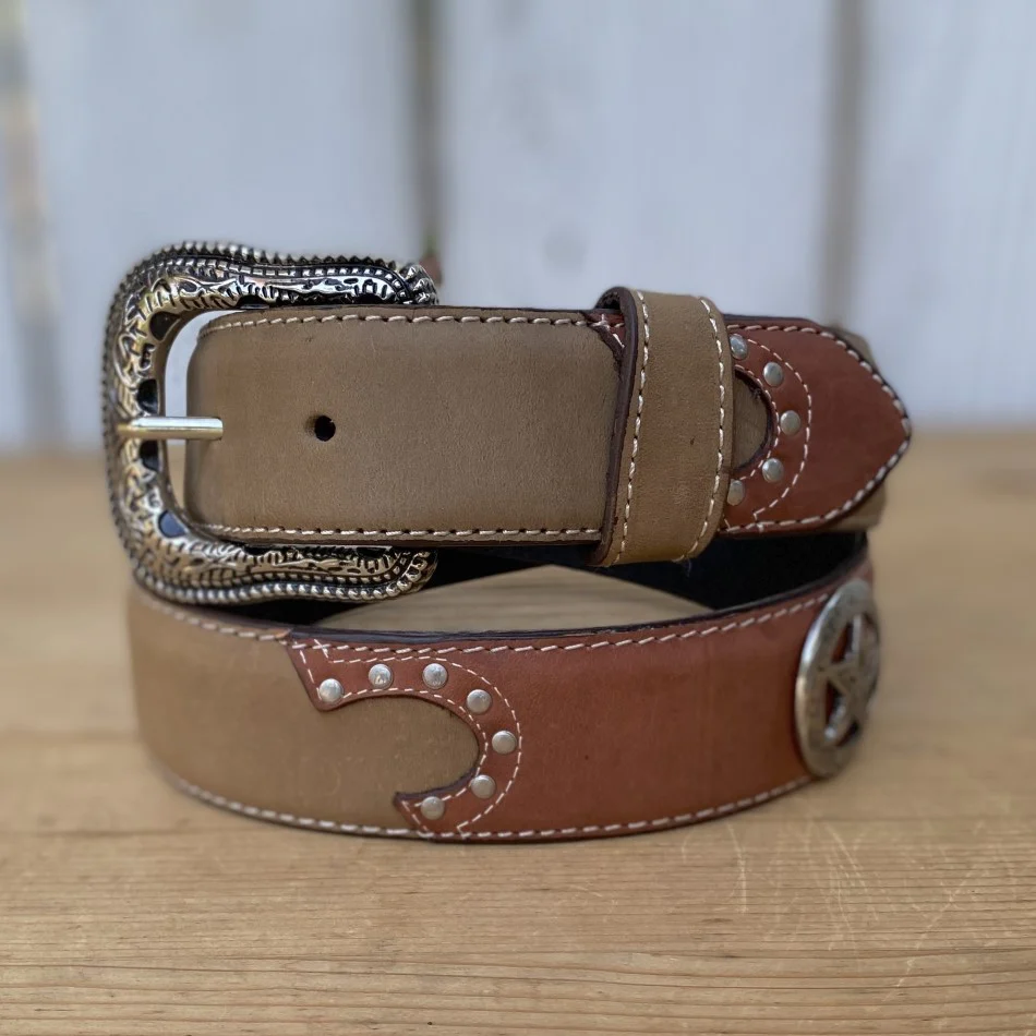 Cinturón Vaquero SC-02 Cafe  – Cinturones Vaqueros para Hombre