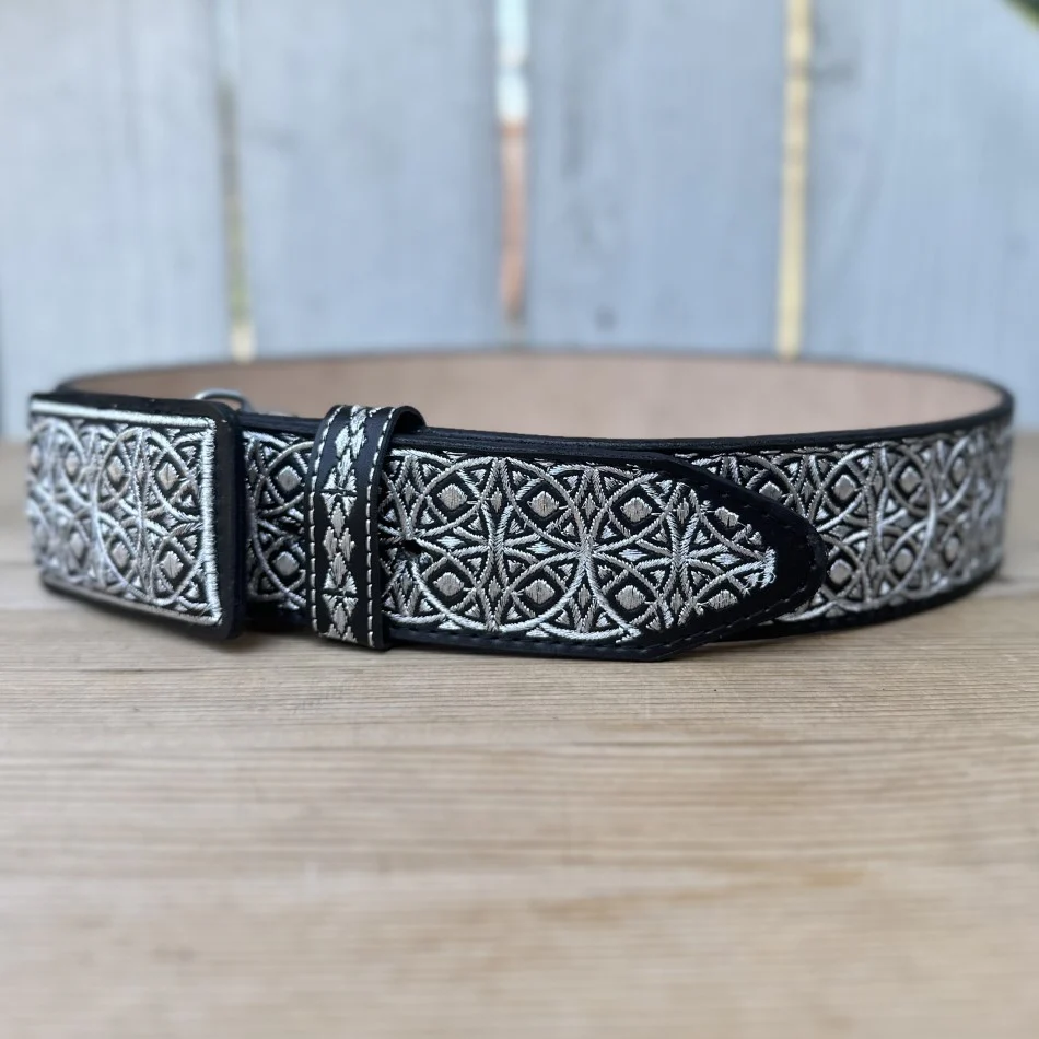 Cinturón Vaquero Negro Circular de 2" - Cinturones Vaqueros para Hombre - Imagen 5