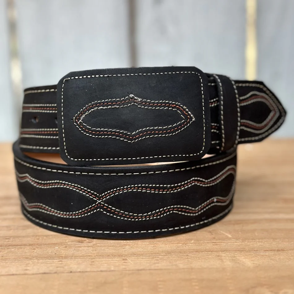 DB-Hilo Negro - Cinturones Vaqueros para Hombre