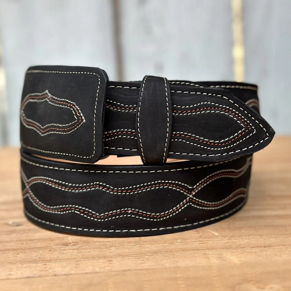 DB-Hilo Negro - Cinturones Vaqueros para Hombre - Imagen 4