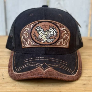 Gorra Vaquera Negra con Aguila