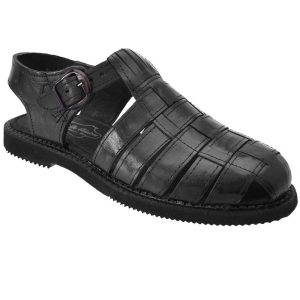 PM-31207 Negro - Huaraches Artesanales Mexicanos para Hombre