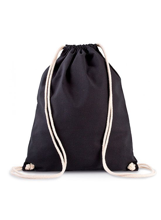 Mochila KI0139 de algodon organico con cuerdas ajustables